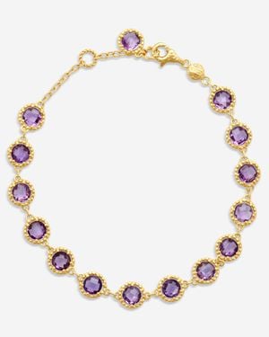 Nanis 18K Amethyst Bracelet Bn19-560Am - Metallic