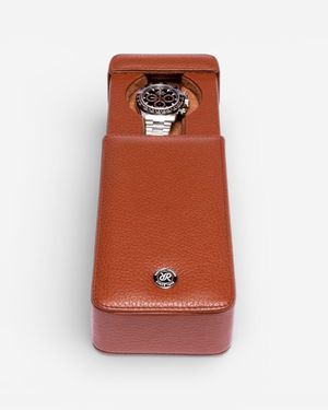 Rapport Berkeley Leather Single Watch Holder Slipcase D16 - Brown