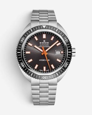 Edox Hydrosub Stainless Steel Automatic Watch 80128-3Nm-Gino - Metallic