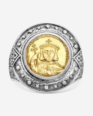 Konstantino Byzantium Sterling & Bronze Ring Sz. 12 Dkj497-300-S12 - Metallic