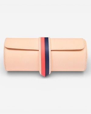 Rapport London X La Californienne Leather Three Watch Roll 5 - Pink