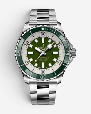Breitling Superocean Stainless Steel Automatic Watch A17376A31L1A1 - Green