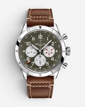Breitling Classic Avi Stainless Steel Automatic Watch Ab04452A1L1X1 - Multicolor