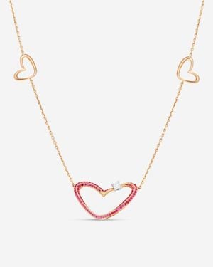 Gubelin 18K Ruby & Diamond Pendant Necklace 42K-1155.1 - Metallic
