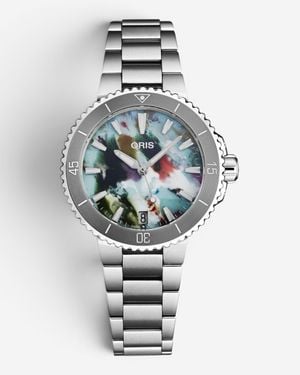 Oris Aquis Date Upcycle Stainless Steel Automatic Watch 01-733-7770-4150 - Metallic