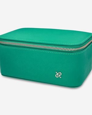 Rapport Via Leather Watch & Accessory Zip Case D437 - Green