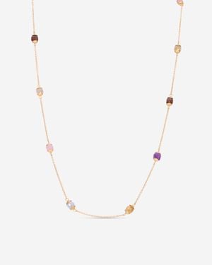 Nanis 18K Ice Diamond And Natural Stone Necklace Cs1-539 - Metallic