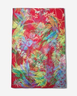 Chopard Animal World Fuchsia/ Organic Silk Chiffon Stole 95005-0474 - Multicolor