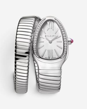 BVLGARI Bulgari Serpenti Tubogas Stainless Steel Diamond Quartz Ladies Watch 101816 - Multicolor
