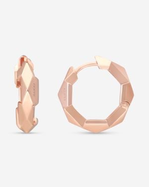 Gucci Link To Love 18K Hoop Earrings Ybd78672700100U - Pink