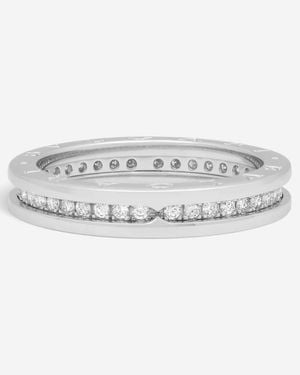 BVLGARI Bulgari B.Zero1 18K Diamond One Band Ring Sz. 11.25 02267 - Metallic