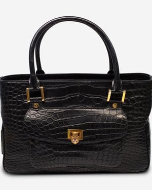 Chopard Riviera Matte Alligator Leather Handbag 95000-0178 - Black