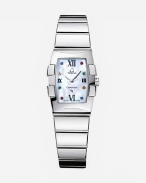 Omega Constellation Stainless Steel Quartz Ladies Watch 1584.79.00 - White