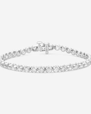 Ina Mar 14K 3.00 Ctw Round Diamond 4-Prong Tennis Bracelet B1053C-Fw-300F - Metallic