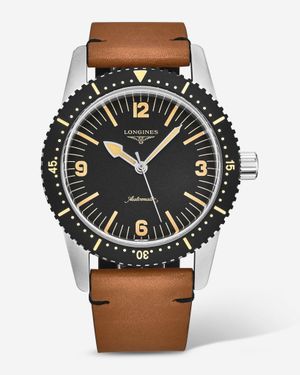 Longines Heritage Diver Stainless Steel Automatic Watch L2.822.4.56.2 - Black