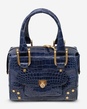 Chopard Caroline Mini Shiny Alligator Leather Handbag 95000-0279 - Blue