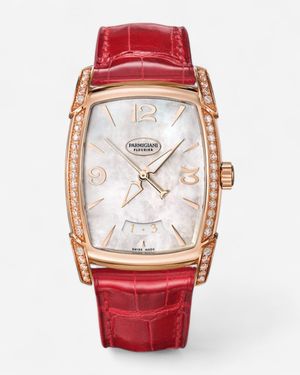 Parmigiani Fleurier Kalparisma Agenda 18K Rose Diamond Automatic Ladies Watch Pfc123-1023300-Ha2121 - Red