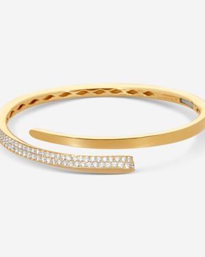 Crivelli 18K Diamond Open Bangle Bracelet B0253E - Metallic