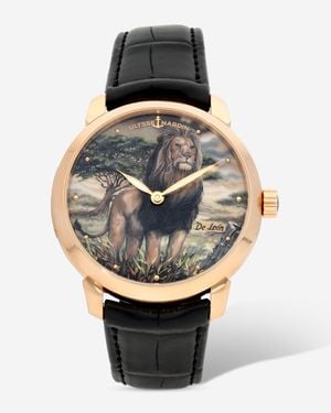 Ulysse Nardin Classico Manara Manufacture 18K Rose Limited Edition "De Leon" Automatic Watch 3202-136Le-9A-Leon - Metallic