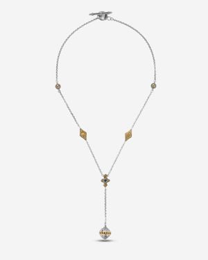 Konstantino Dome Sterling & 18K Corundum Necklace Kokj493-538 - White