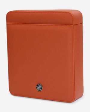 Rapport Via Leather Duo Watch Slipcase D420 - Orange