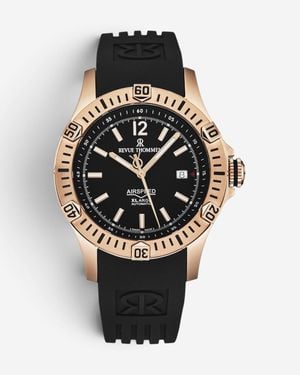 Revue Thommen Airspeed Rose Stainless Steel Automatic Watch 16070.466 - Black