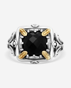 Konstantino Gen K Sterling & 18K Onyx Ring Sz. 7 Dkj936-120-S7 - Black