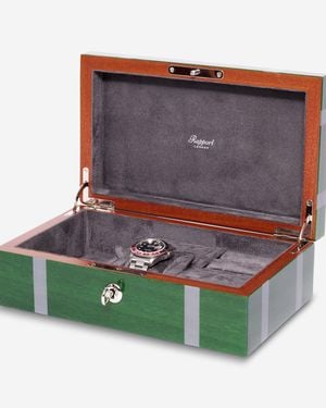 Rapport London Carnaby High-Gloss Watch & Jewelry Box J16 - Green