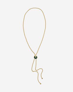 Roberto Coin Jade 18K Diamond Lariat Necklace 8882996Ax33X - Metallic