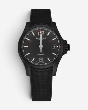 Longines Conquest V.H.P. Gmt Pvd Quartz Watch L3.718.2.56.9 - Black