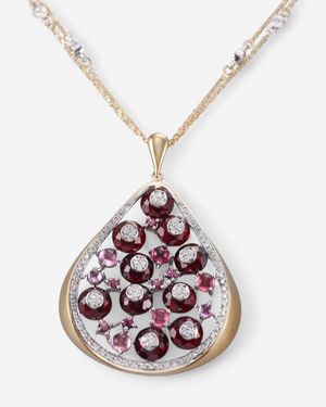 Tavan 18K & Diamond, Garnet & Tourmaline Pendant Necklace Jf-82-1138F-105 - Metallic