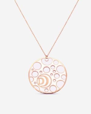 Damiani Ssima 18K & Ceramic Diamond Pendant Long Necklace 20058576 - Pink