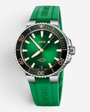 Oris Aquis Date Caliber 400 Stainless Steel Automatic Watch 01-400-7769-41 - Green