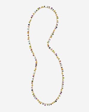 Marco Bicego Africa Multi-Gemstone 18K Station Necklace Cb2783 - White
