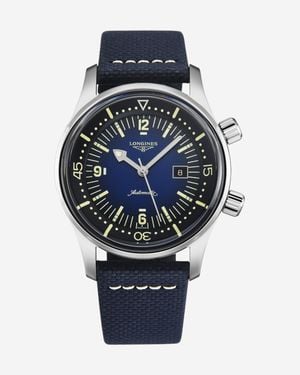Longines Legend Diver Stainless Steel Automatic Watch L3.374.4.90.2 - Blue