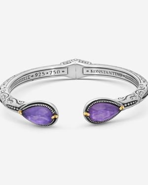 Konstantino Gen K 2 Sterling & 18K Amethyst Bracelet Bkj735-6 - Metallic
