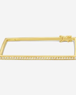 Sydney Evan 14K Diamond Rectangle Bangle Bracelet B26262-Y - Metallic