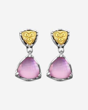 Konstantino Gen K 2 Sterling & 18K Corundum Earrings Skmk3211 - Yellow