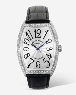 Franck Muller Cintree Curvex 18K Diamond Automatic Ladies Watch 6850 - Black