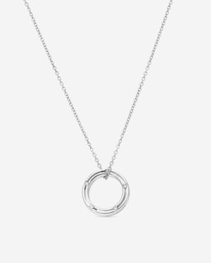 Damiani D. Side 18K Whıte Diamond Pendant Necklace 20009875 - Metallic