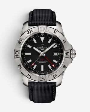 Breitling Avenger Gmt Stainless Steel Automatic Watch A32320101B1X1 - Black