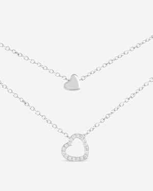 K Di Kuore And Out 18K Diamond Necklace 451603 - White