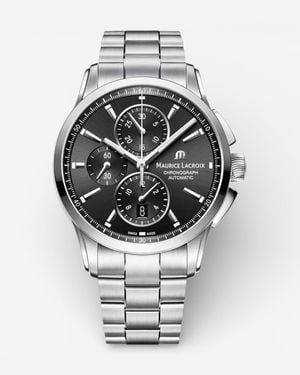 Maurice Lacroix Pontos Chronograph Stainless Steel Automatic Watch Pt6388-Ss002-330-1 - Metallic