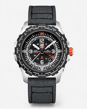 Luminox Bear Grylls Survival "Never Give Up" Stainless Steel Gmt Quartz Watch Xb.3761 - Metallic