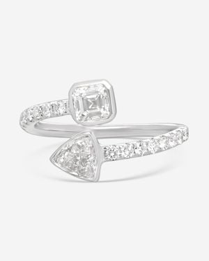 Ina Mar 18K Diamond 0.45Ct.Twd Wrap Ring Sz. 6.5 Alr-19547 - White