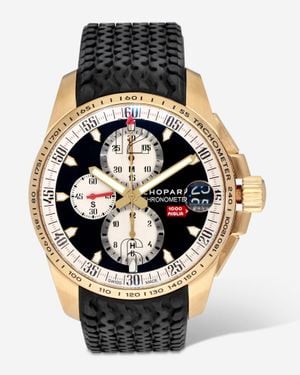 Chopard Mille Miglia Chronograph 18K Rose Automatic Watch 161268-5010 - Metallic