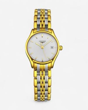 Longines Lyre Stainless Steel & 18K Quartz Ladies Watch L4.259.2.12.7 - Metallic