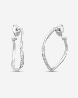 Marco Bicego Marrakech 18K Diamond Hoop Earrings Og406_B_W_01 - White