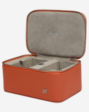 Rapport Via Leather Watch & Accessory Zip Case D435 - Orange