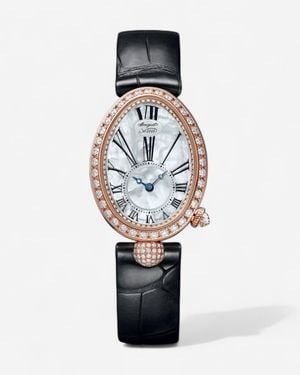 Breguet Reine De Naples 18K Rose Diamond Automatic Ladies Watch 8928Br51944D00D3L - Blue